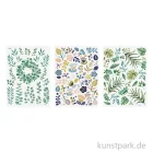 Artikelbild 1 des Artikels “Transfer Rub On - Botanical Flowers, verschiedene Designs, 3 Bogen “