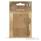 Artikelbild 1 des Artikels “Vintage Anhänger - Eckig aus Kraftpapier, 12 Stück “