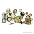 Artikelbild 1 des Artikels “Vintage Brads, 19 Stück sortiert “