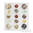 Artikelbild 1 des Artikels “Vintage Cabochon-Sticker, selbstklebend, 15 Stück sortiert “