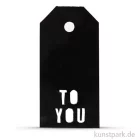 Artikelbild 1 des Artikels “Vivi Gade Geschenkanhänger - To You, 300g, 15 Stück 5x10 cm | Schwarz“
