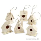 Artikelbild 1 des Artikels “Vogelhaus aus Holz, 7 cm, 6 Stück sortiert “