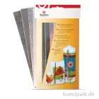 Artikelbild 1 des Artikels “Wachsfolie - Silber-Töne, 20x6,5 cm, 4 Stück sortiert “