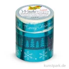Artikelbild 1 des Artikels “Washi-Tape Hotfoil - EISBLAU, Merry Christmas, 4er Set, je 5 m “