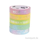 Artikelbild 1 des Artikels “Washi-Tape Hotfoil - RAINBOW, 10 mm, 5er Set, je 5 m “