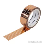 Artikelbild 1 des Artikels “Washi-Tape Hotfoil Rosegold Streifen, 15 mm, 5 m Rolle “