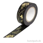 Artikelbild 1 des Artikels “Washi Tape - Nostalgic Christmas, Zweige Schwarz-Gold, 10 m “
