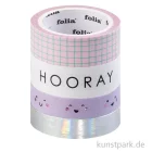 Artikelbild 1 des Artikels “Washi-Tape Set - HAPPY VIBES, Hotfoil, 4 Rollen, je 5 m “