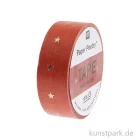 Artikelbild 1 des Artikels “Washi Tape - Sterne, Rostrot Gold, 15 mm, 10 m Rolle “