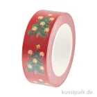 Artikelbild 1 des Artikels “Washi Tape - Weihnachtsbäume, Rot, 15 mm, 10 m Rolle “