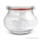 Artikelbild 1 des Artikels “Weckglas bauchig mit Glasdeckel Dichtung und Klammern - 1062 ml “