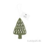 Artikelbild 1 des Artikels “Weihnachtsanhänger Tanne, Handgefilzt, Grün, 10,5 x 6 x 1,3 cm “