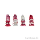 Artikelbild 1 des Artikels “Weihnachtsfiguren zum Hängen, Strick, Rot-Weiß, 7 cm, 4er Set “