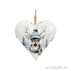 Artikelbild 1 des Artikels “Weihnachtshänger Herz, Hirsch Dekor, Metall, Grau, 15 x 15 x 2 cm “