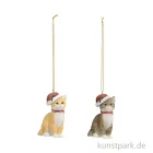 Artikelbild 1 des Artikels “Weihnachtshänger Katze mit Mütze aus Poly, Sortiert, 6 x 9 x 4 cm “