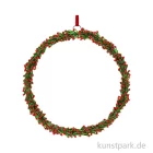 Artikelbild 1 des Artikels “Weihnachtshänger Kranz aus Glas, Grün / Rot, 20 x 20 x 2 cm “
