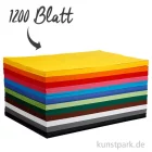 Artikelbild 1 des Artikels “XXL Set - Bastelkarton, 1200 Blatt, DIN A2, 180 g, 12 Farben sortiert “