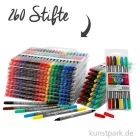 Artikelbild 1 des Artikels “XXL Set - Colortime Dual-Filzschreiber in Kunststoffetuis - 260 Stifte “