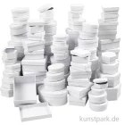 Artikelbild 1 des Artikels “XXL Set - Pappschachteln, weißer Karton, 168 Stück sortiert “