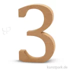 Artikelbild 1 des Artikels “Zahlen aus Holz, 13 cm 2 cm | 3“