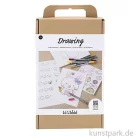 Artikelbild 1 des Artikels “Zeichenset für Kinder - Marker, Papier + Vorlagen, Pastelltöne “