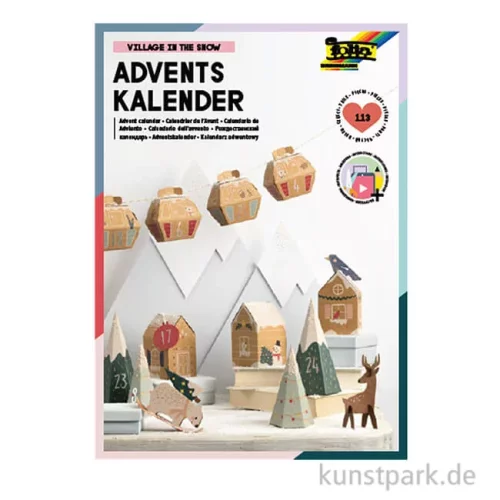 Artikelbild 1 des Artikels “Adventskalender Bastelset - Winterliches Bergdorf “