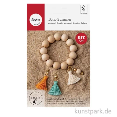 Artikelbild 1 des Artikels “Bastelset Armband Boho Summer mit 4 Wechsel-Anhängern “