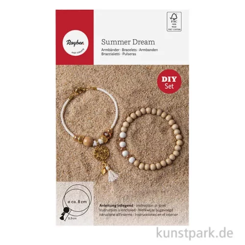Artikelbild 1 des Artikels “Bastelset für 2 Armbänder, Summer Dream, ca. 18 cm lang “