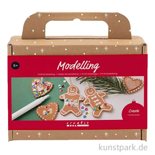 Artikelbild 1 des Artikels “Bastelset Weihnachten - Lebkuchenfiguren Modellieren, Braun “
