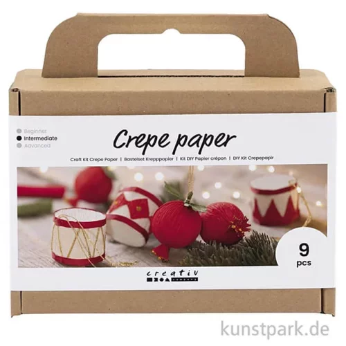 Artikelbild 1 des Artikels “Bastelset Weihnachtsschmuck aus Krepppapier “