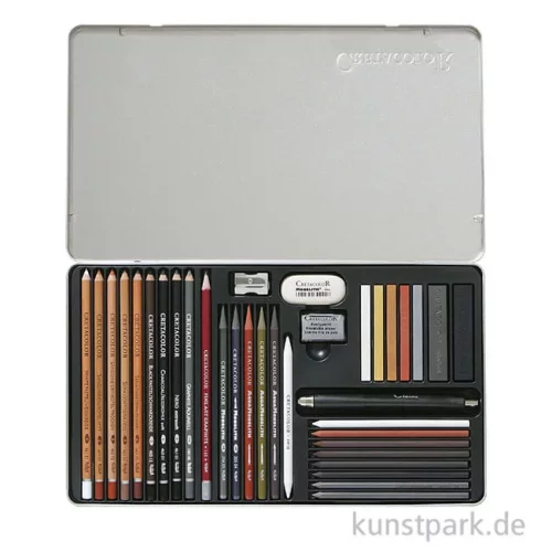 Artikelbild 1 des Artikels “Cretacolor ULTIMO - 35 teiliges großes Zeichenset im Metalletui “