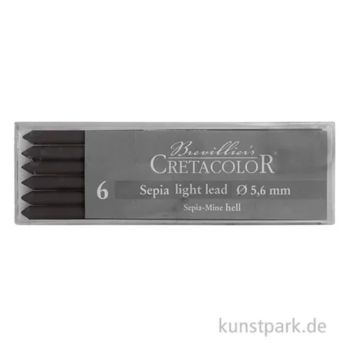 Artikelbild 1 des Artikels “Cretacolor 5,6 mm Minen - Sepia Dark Lead, 6 Stück hell“
