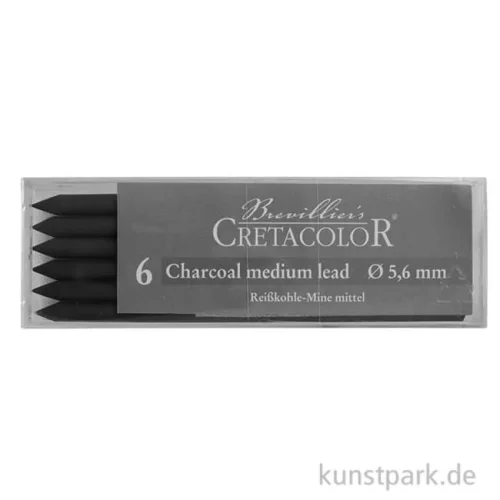 Artikelbild 1 des Artikels “Cretacolor 5,6 mm Minen - Reißkohle, Charcoal Lead, 6 Stück mittel“