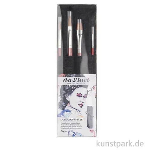 Artikelbild des Artikels “da Vinci Aquarellpinsel Set - COSMOTOP-SPIN mit Pinseltasche “