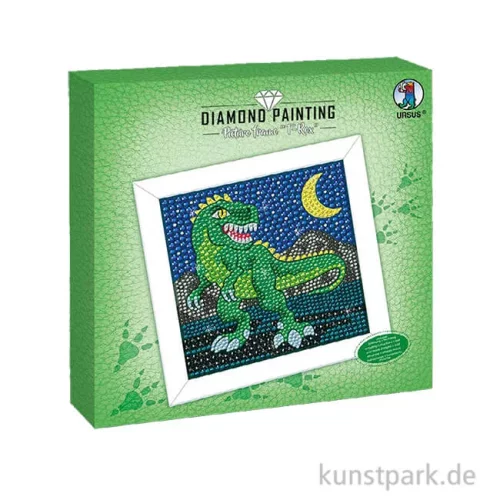 Artikelbild 1 des Artikels “Diamond Painting Set - Holz Bilderrahmen, T-Rex, 20 x 20 cm “