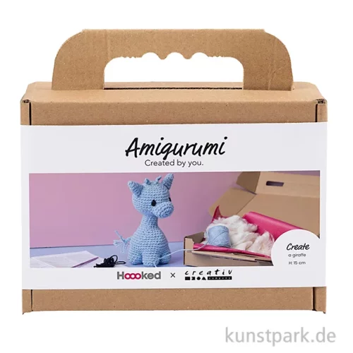 Artikelbild 1 des Artikels “DIY Häkelset - Amigurumi Giraffe, Hellblau “
