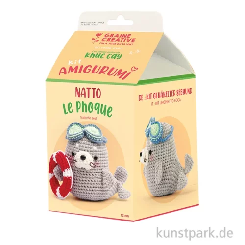 Artikelbild 1 des Artikels “DIY Häkelset - Robbe Amigurumi Kit “