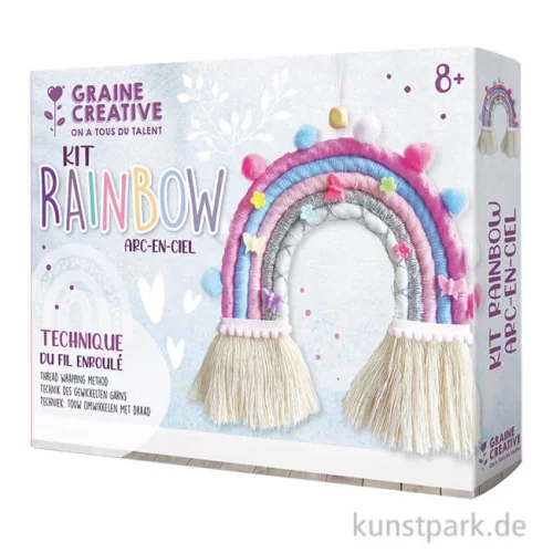 Artikelbild 1 des Artikels “DIY Makramee Set - Regenbogen Wanddeko “