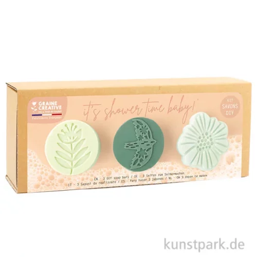 Artikelbild 1 des Artikels “DIY Set - Duschseifen, 3 Formen, Nature “
