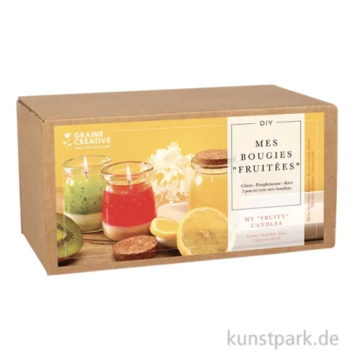 Artikelbild 1 des Artikels “DIY Set - Kerzen im Glas, 3 fruchtige Designs “