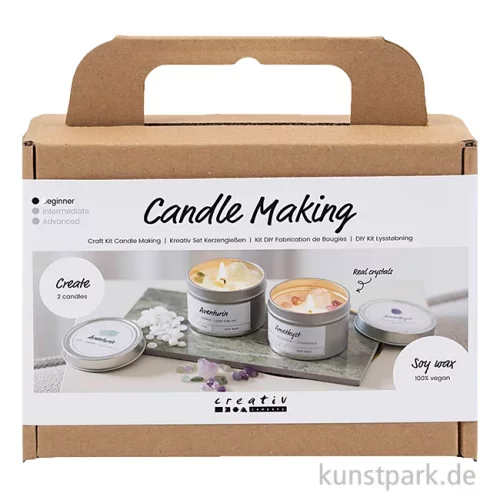 Artikelbild 1 des Artikels “DIY Set Kerzengießen - Sojawachskerzen mit Kristallen “