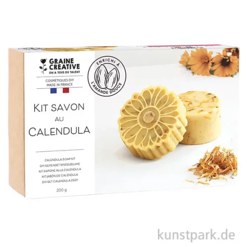 Artikelbild 1 des Artikels “DIY Set - Seifen mit Mandelöl + Calendula-Blüten “