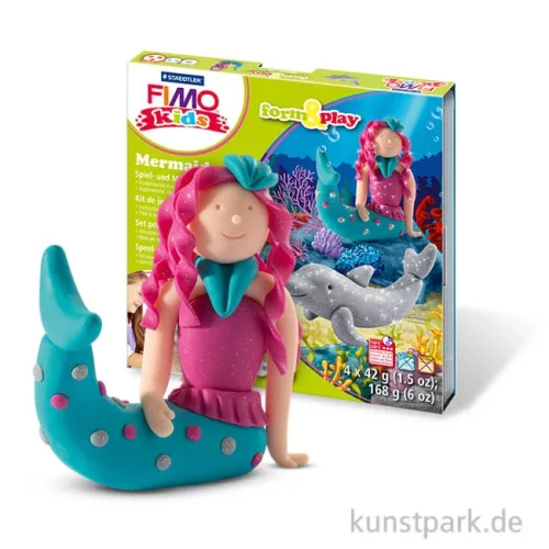 Artikelbild 1 des Artikels “FIMO Kids Form & Play - Mermaid, 4 x 42 g + Zubehör “