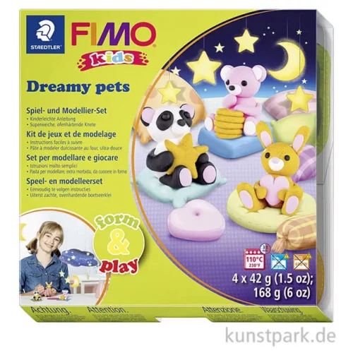 Artikelbild 1 des Artikels “FIMO Kids Form & Play - Dreamy Pets, 4 x 42 g + Zubehör “