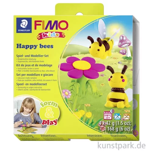 Artikelbild 1 des Artikels “FIMO Kids Form & Play - Happy Bees, 4 x 42 g + Zubehör “