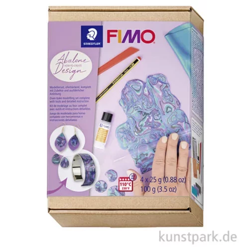 Artikelbild 1 des Artikels “FIMO Modellierset mit 4 x 25 g + Zubehör - Abalone Design “