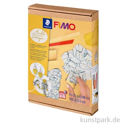 Artikelbild 1 des Artikels “FIMO Modellierset mit 4 x 25 g + Zubehör - Marmor Design “