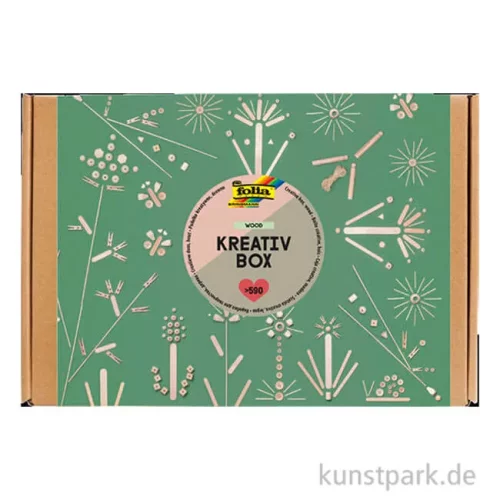 Artikelbild 1 des Artikels “folia Kreativ Box - Holz Bastelset, Natur, über 590 Teile “