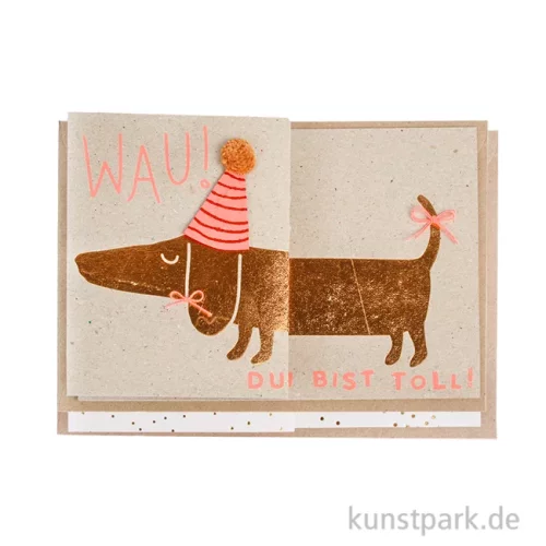 Artikelbild 1 des Artikels “Good old friends - Dackelkarte, Wau, Du hast Geburtstag “