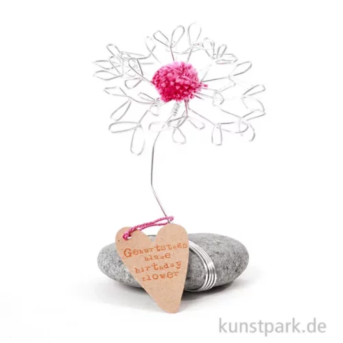 Artikelbild 1 des Artikels “Good old friends - Glücksblume, Stein Pink, Geburtstag “